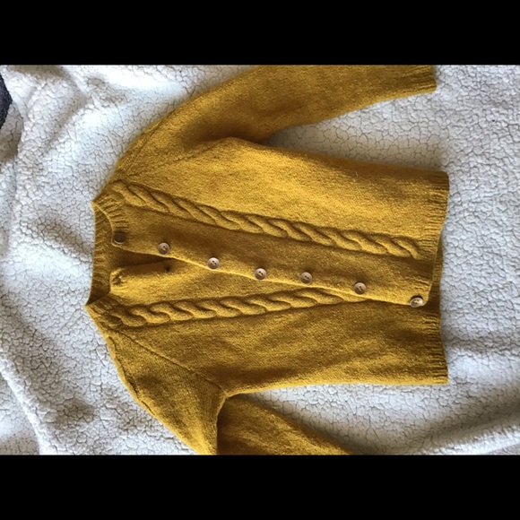 Vintage Sweaters - Gorgeous mustard wool true vintage sweater